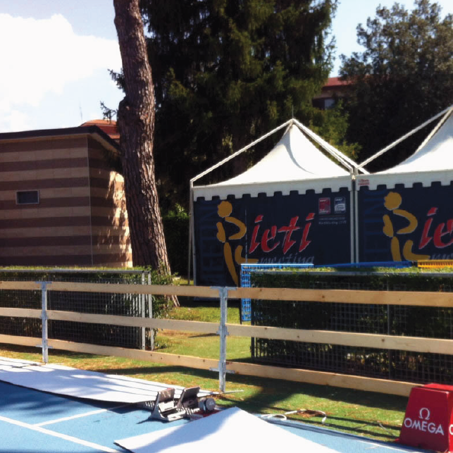 noleggio transenne di legno per eventi sportivi